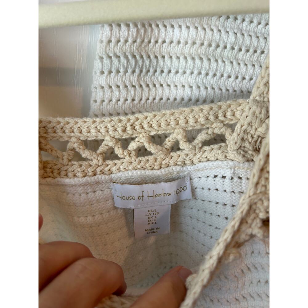 House of Harlow White Knit Two Piece Set Large - Picture 3 of 6
